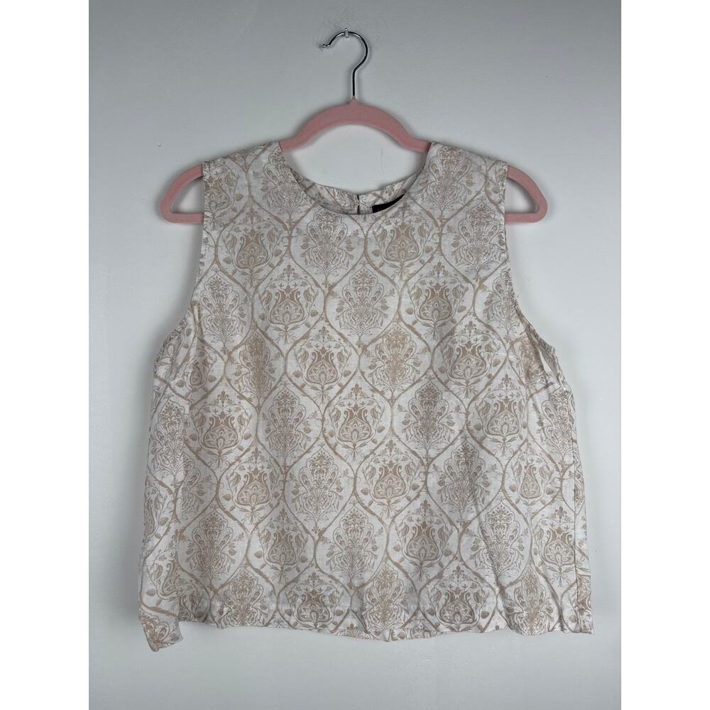Saks Fifth Ave Cropped Linen Tank Sz.L
